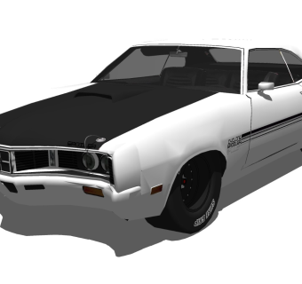 超精细汽车模型 凯迪拉克 1970mercradracer_SU2015